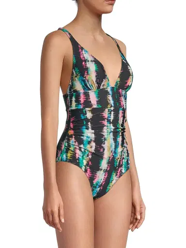 Change of Scenery Women's Niki V-Neck One-Piece Swimsuit - Bimini Sky | Thumbnail 4 Change of Scenery Women's Niki V-Neck One-Piece Swimsuit - Bimini Sky | Thumbnail 4