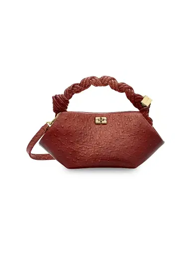 Ganni Women's Bou Mini Leather Top Handle Bag | Thumbnail 1 Ganni Women's Bou Mini Leather Top Handle Bag | Thumbnail 1