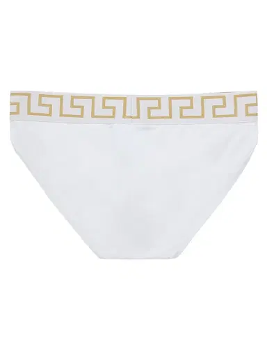 Versace Men's Greek Key Stretch-Cotton Briefs | Thumbnail 2 Versace Men's Greek Key Stretch-Cotton Briefs | Thumbnail 2