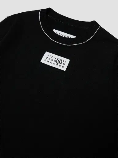 MM6 MAISON MARGIELA Little Kid's & Kid's Jersey Sweater | Thumbnail 3 MM6 MAISON MARGIELA Little Kid's & Kid's Jersey Sweater | Thumbnail 3