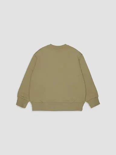 MM6 MAISON MARGIELA Little Kid's & Kid's Number Crewneck Sweatshirt - Olive Grey - Size 8 | Thumbnail 2 MM6 MAISON MARGIELA Little Kid's & Kid's Number Crewneck Sweatshirt - Olive Grey - Size 8 | Thumbnail 2