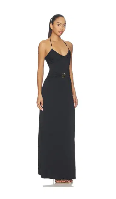 Runaway The Label Nina Ruched Halter Maxi Dress | Thumbnail 2 Runaway The Label Nina Ruched Halter Maxi Dress | Thumbnail 2