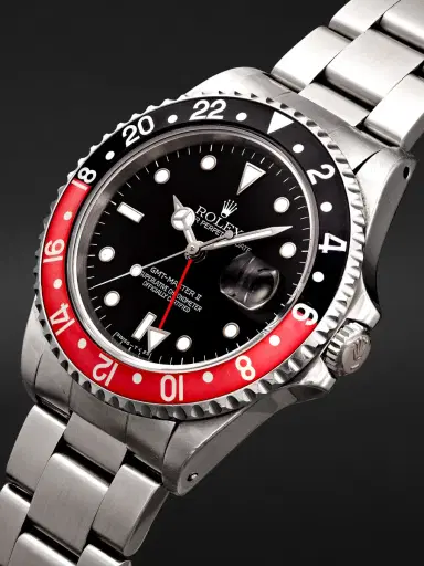 Stephanie Windsor Rolex Vintage 1996 Coke GMT Master II Automatic 40mm Stainless Steel Watch, ref. 16710 (Fits up to 7'' wrist) - Men | Thumbnail 2 Stephanie Windsor Rolex Vintage 1996 Coke GMT Master II Automatic 40mm Stainless Steel Watch, ref. 16710 (Fits up to 7'' wrist) - Men | Thumbnail 2