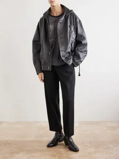 Enfants Riches Déprimés Malcom Leather Hooded Jacket - Men | Thumbnail 2 Enfants Riches Déprimés Malcom Leather Hooded Jacket - Men | Thumbnail 2