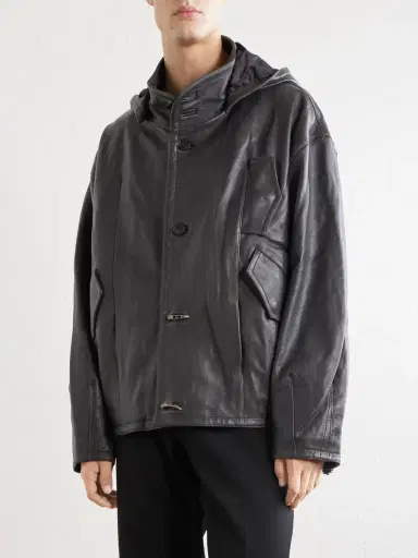 Enfants Riches Déprimés Malcom Leather Hooded Jacket - Men | Thumbnail 3 Enfants Riches Déprimés Malcom Leather Hooded Jacket - Men | Thumbnail 3