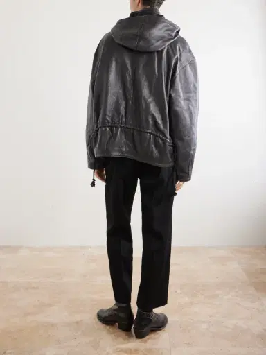 Enfants Riches Déprimés Malcom Leather Hooded Jacket - Men | Thumbnail 4 Enfants Riches Déprimés Malcom Leather Hooded Jacket - Men | Thumbnail 4