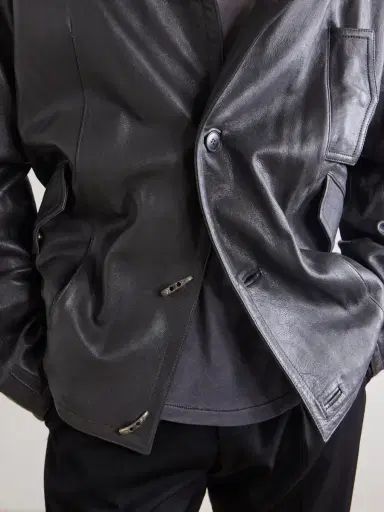 Enfants Riches Déprimés Malcom Leather Hooded Jacket - Men | Thumbnail 6 Enfants Riches Déprimés Malcom Leather Hooded Jacket - Men | Thumbnail 6