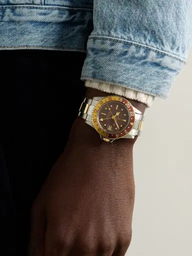 Keeper Vintage Pre-Owned Rolex Oyster Perpetual GMT-Master Automatic 41mm Stainless Steel and 18-Karat Gold Watch, Ref. No. 1675 - Men | Thumbnail 2 Keeper Vintage Pre-Owned Rolex Oyster Perpetual GMT-Master Automatic 41mm Stainless Steel and 18-Karat Gold Watch, Ref. No. 1675 - Men | Thumbnail 2