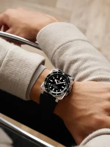 Bell & Ross BR-03 Diver Automatic Stainless Steel Watch, Ref. BR03A-D-BL-ST/SRB - Men | Thumbnail 2 Bell & Ross BR-03 Diver Automatic Stainless Steel Watch, Ref. BR03A-D-BL-ST/SRB - Men | Thumbnail 2