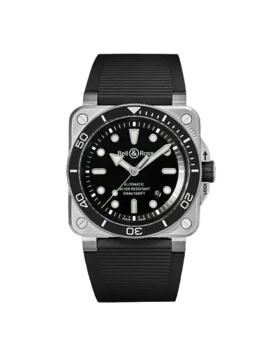 Bell & Ross BR-03 Diver Automatic Stainless Steel Watch, Ref. BR03A-D-BL-ST/SRB - Men | Thumbnail 1 Bell & Ross BR-03 Diver Automatic Stainless Steel Watch, Ref. BR03A-D-BL-ST/SRB - Men | Thumbnail 1