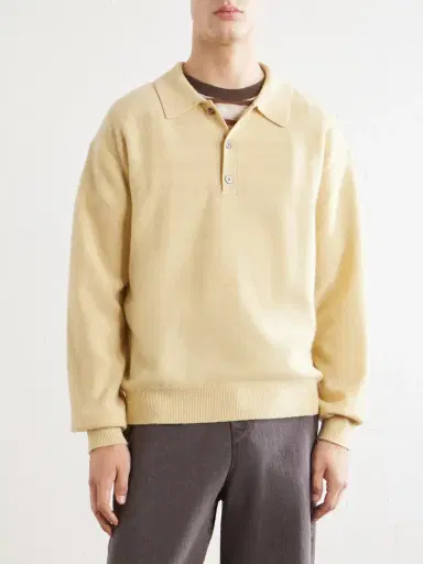 Frame Wool Polo Sweater - Men | Thumbnail 3 Frame Wool Polo Sweater - Men | Thumbnail 3