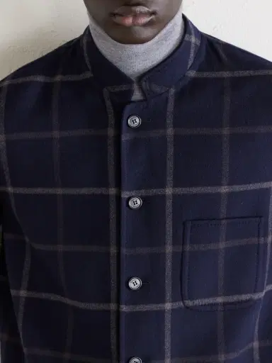 dunhill Checked Wool-Blend Coat - Men | Thumbnail 5 dunhill Checked Wool-Blend Coat - Men | Thumbnail 5