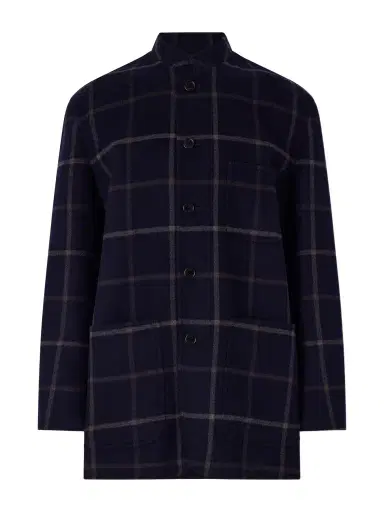 dunhill Checked Wool-Blend Coat - Men | Thumbnail 1 dunhill Checked Wool-Blend Coat - Men | Thumbnail 1