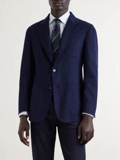 dunhill Mohair and Silk-Blend Blazer - Men | Thumbnail 3 dunhill Mohair and Silk-Blend Blazer - Men | Thumbnail 3