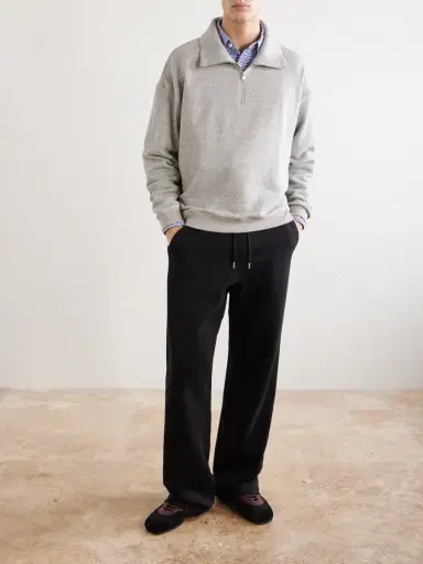 Frame Cotton and Lyocell-Blend Jersey Half-Zip Sweatshirt - Men | Thumbnail 2 Frame Cotton and Lyocell-Blend Jersey Half-Zip Sweatshirt - Men | Thumbnail 2