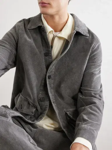 OFFICINE GÉNÉRALE Suny Stretch-Cotton Corduroy Jacket - Men | Thumbnail 5 OFFICINE GÉNÉRALE Suny Stretch-Cotton Corduroy Jacket - Men | Thumbnail 5