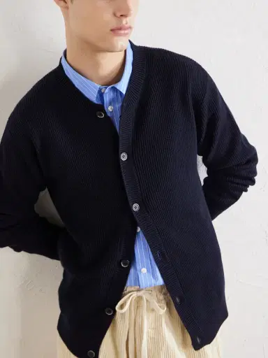 Barena Virgin Wool Cardigan - Men | Thumbnail 5 Barena Virgin Wool Cardigan - Men | Thumbnail 5