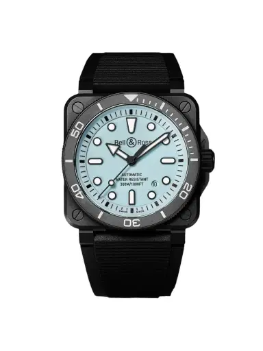 Bell & Ross BR-03 Diver Full Lum Automatic Ceramic Watch, Ref. BR03A-D-LM-CE/SRB - Men | Thumbnail 1 Bell & Ross BR-03 Diver Full Lum Automatic Ceramic Watch, Ref. BR03A-D-LM-CE/SRB - Men | Thumbnail 1