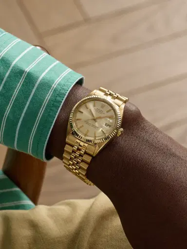 Keeper Vintage Pre-Owned 1960s Rolex Oyster Perpetual Datejust Automatic 36mm 18-Karat Gold Watch, Ref. No. 1601 - Men | Thumbnail 2 Keeper Vintage Pre-Owned 1960s Rolex Oyster Perpetual Datejust Automatic 36mm 18-Karat Gold Watch, Ref. No. 1601 - Men | Thumbnail 2
