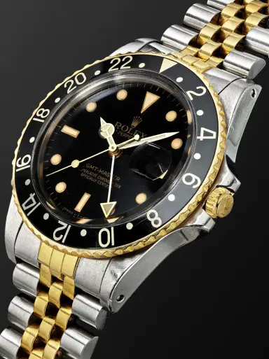 Wind Vintage Rolex Vintage 1985 GMT-Master Automatic Stainless Steel and 14-Karat Gold Watch, ref. 16753 (Fits up to 7.4' wrist) - Men | Thumbnail 2 Wind Vintage Rolex Vintage 1985 GMT-Master Automatic Stainless Steel and 14-Karat Gold Watch, ref. 16753 (Fits up to 7.4' wrist) - Men | Thumbnail 2