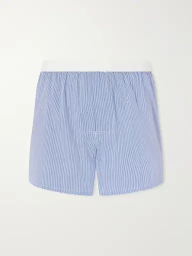 Tom Ford Striped Cotton-Blend Poplin Boxer - Men | Thumbnail 2 Tom Ford Striped Cotton-Blend Poplin Boxer - Men | Thumbnail 2