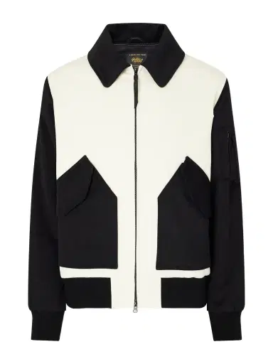 Golden Bear Two-Tone Leather-Trimmed Wool-Felt Bomber Jacket - Men | Thumbnail 1 Golden Bear Two-Tone Leather-Trimmed Wool-Felt Bomber Jacket - Men | Thumbnail 1
