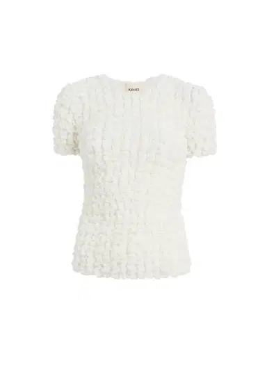 Khaite Polly Top In Chalk | Thumbnail 1 Khaite Polly Top In Chalk | Thumbnail 1