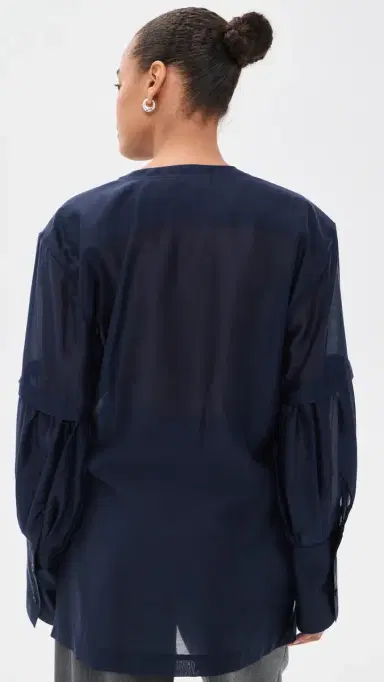 The Latest Erin uslin Blouse Night Blue | Thumbnail 3 The Latest Erin uslin Blouse Night Blue | Thumbnail 3