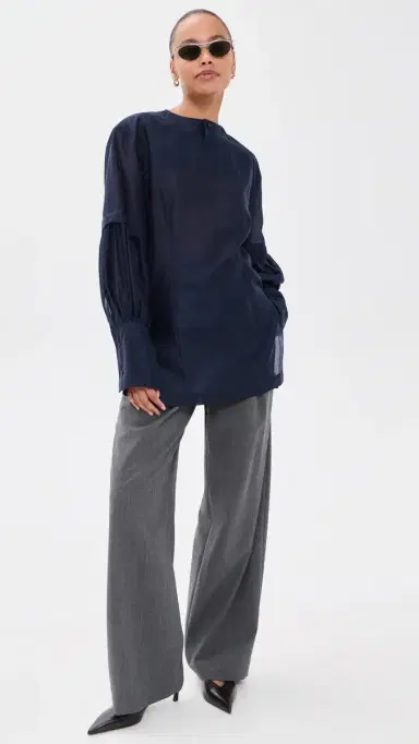 The Latest Erin uslin Blouse Night Blue | Thumbnail 5 The Latest Erin uslin Blouse Night Blue | Thumbnail 5