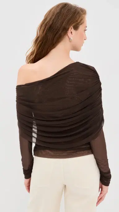 Line & Dot arceline Asymmetrical Top Brown | Thumbnail 3 Line & Dot arceline Asymmetrical Top Brown | Thumbnail 3