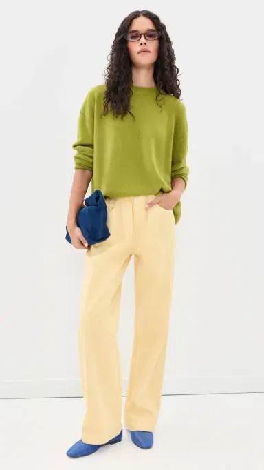 Staud Serrano Cashmere Relaxed Crew Pullover | Thumbnail 5 Staud Serrano Cashmere Relaxed Crew Pullover | Thumbnail 5