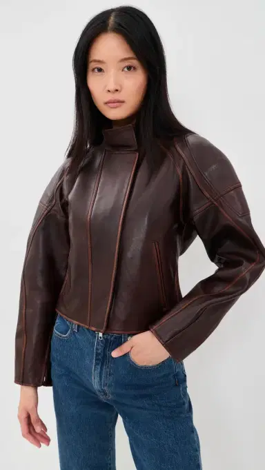 Helmut Lang Leather Saddle Jacket Saddle | Thumbnail 2 Helmut Lang Leather Saddle Jacket Saddle | Thumbnail 2