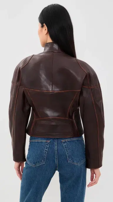 Helmut Lang Leather Saddle Jacket Saddle | Thumbnail 3 Helmut Lang Leather Saddle Jacket Saddle | Thumbnail 3