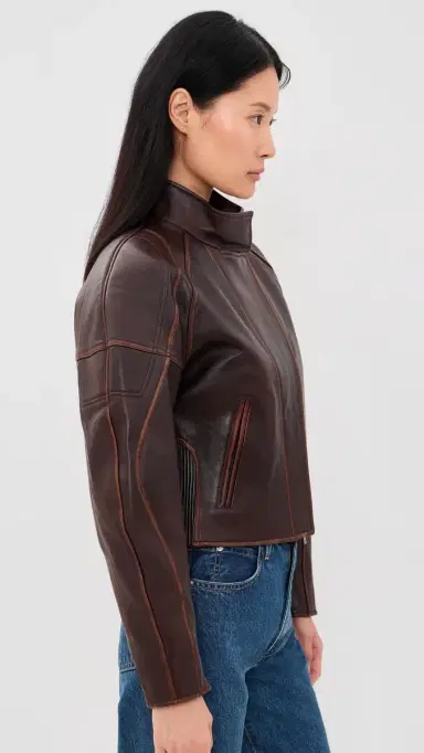 Helmut Lang Leather Saddle Jacket Saddle | Thumbnail 4 Helmut Lang Leather Saddle Jacket Saddle | Thumbnail 4