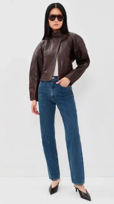 Helmut Lang Leather Saddle Jacket Saddle | Thumbnail 5 Helmut Lang Leather Saddle Jacket Saddle | Thumbnail 5