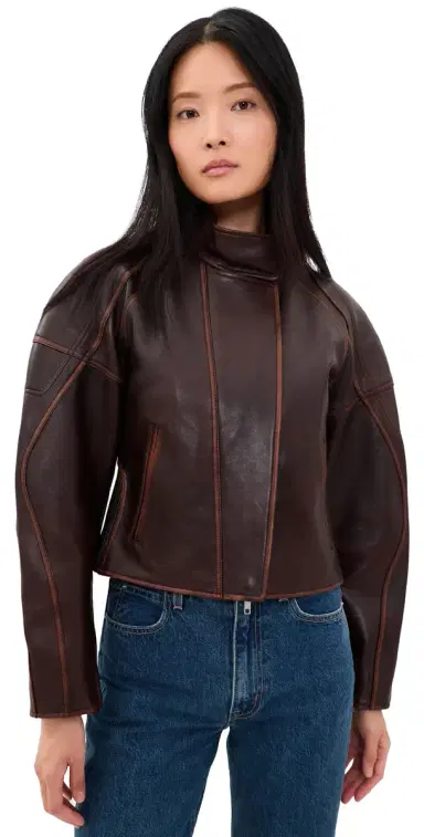 Helmut Lang Leather Saddle Jacket Saddle | Thumbnail 1 Helmut Lang Leather Saddle Jacket Saddle | Thumbnail 1
