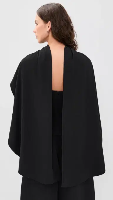 Line & Dot cout Drape Top Black | Thumbnail 3 Line & Dot cout Drape Top Black | Thumbnail 3