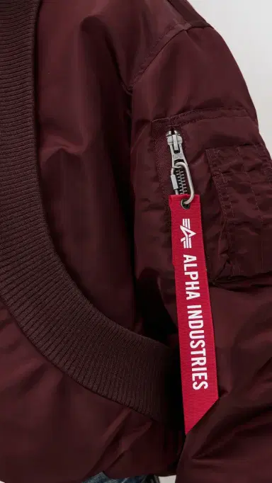 Alpha Industries a-1 Knit Rib Flight Jacket Cedar Red | Thumbnail 6 Alpha Industries a-1 Knit Rib Flight Jacket Cedar Red | Thumbnail 6