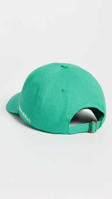 Sporty & Rich NY Crest Hat Amalfi Green White One Size | Thumbnail 4 Sporty & Rich NY Crest Hat Amalfi Green White One Size | Thumbnail 4