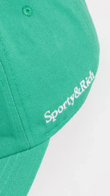 Sporty & Rich NY Crest Hat Amalfi Green White One Size | Thumbnail 5 Sporty & Rich NY Crest Hat Amalfi Green White One Size | Thumbnail 5