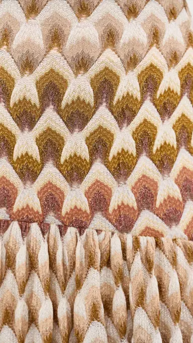Missoni Long Skirt GOLD AND BEIGE ON WHITE BASE | Thumbnail 6 Missoni Long Skirt GOLD AND BEIGE ON WHITE BASE | Thumbnail 6