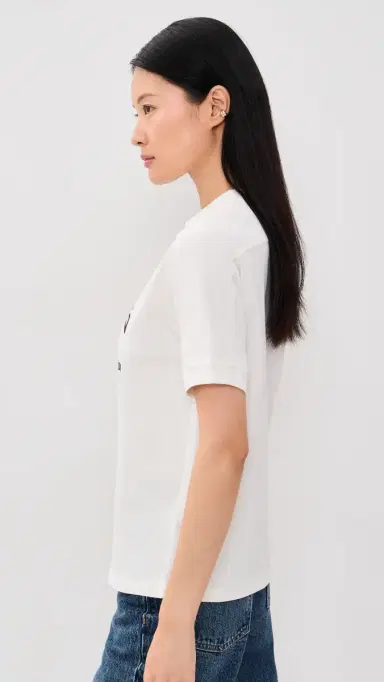 ANINE BING Jaylin Collegiate Tee Cream | Thumbnail 5 ANINE BING Jaylin Collegiate Tee Cream | Thumbnail 5