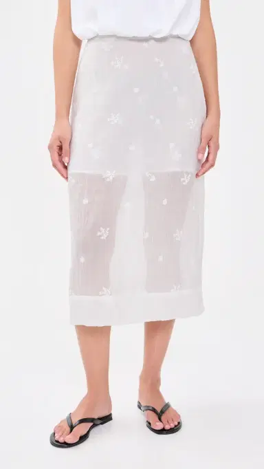 Secular Nicole Embroidered Skirt White | Thumbnail 2 Secular Nicole Embroidered Skirt White | Thumbnail 2