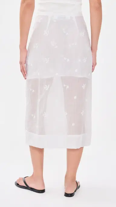 Secular Nicole Embroidered Skirt White | Thumbnail 3 Secular Nicole Embroidered Skirt White | Thumbnail 3