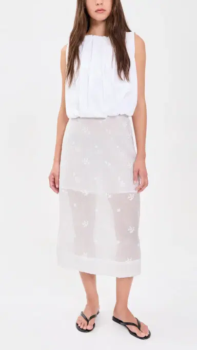 Secular Nicole Embroidered Skirt White | Thumbnail 5 Secular Nicole Embroidered Skirt White | Thumbnail 5