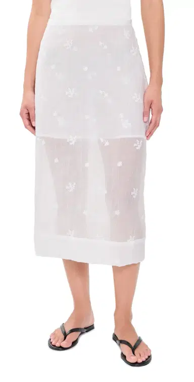 Secular Nicole Embroidered Skirt White | Thumbnail 1 Secular Nicole Embroidered Skirt White | Thumbnail 1