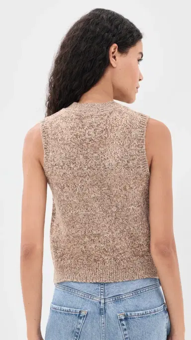 RAILS Kasmir Sweater Vest Brown Melange | Thumbnail 3 RAILS Kasmir Sweater Vest Brown Melange | Thumbnail 3