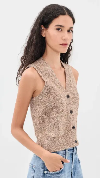 RAILS Kasmir Sweater Vest Brown Melange | Thumbnail 4 RAILS Kasmir Sweater Vest Brown Melange | Thumbnail 4