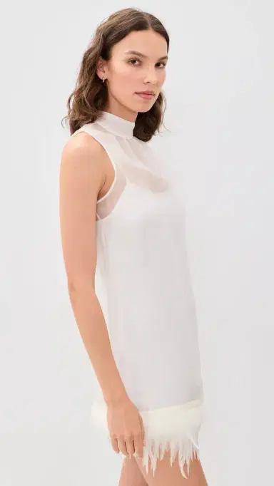 Staud Albee Silk Mini Dress | Thumbnail 4 Staud Albee Silk Mini Dress | Thumbnail 4