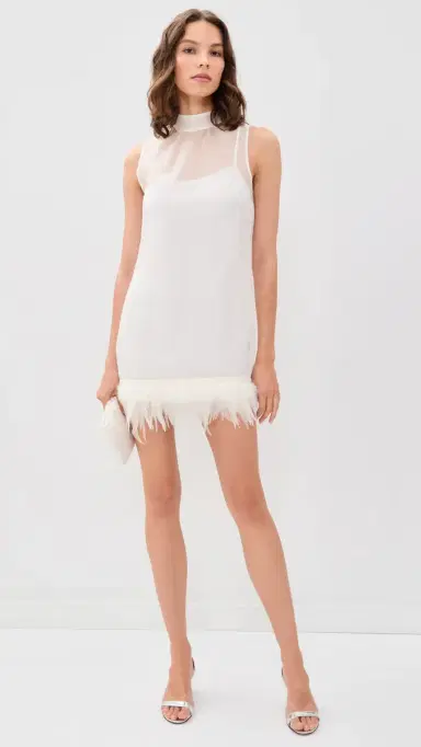 Staud Albee Silk Mini Dress | Thumbnail 5 Staud Albee Silk Mini Dress | Thumbnail 5